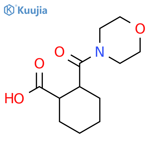 2-(Morpholine-4-carbonyl)-cyclohexanecarboxylic acid structure