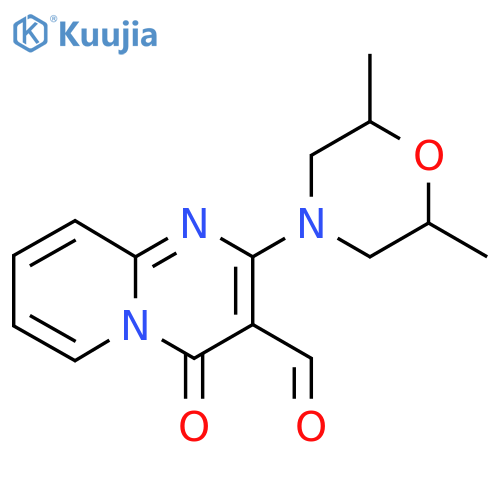 2-(2,6-Dimethylmorpholino)-4-oxo-4H-pyrido[1,2-a]pyrimidine-3-carbaldehyde structure