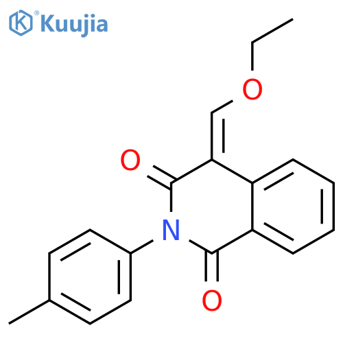 4-(Ethoxymethylidene)-2-(4-methylphenyl)-1,2,3,4-tetrahydroisoquinoline-1,3-dione structure