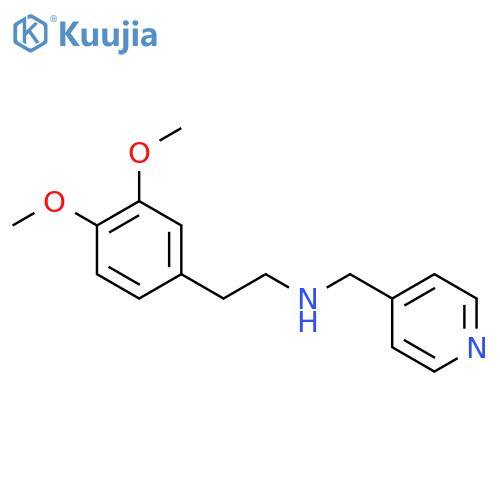2-(3,4-Dimethoxyphenyl)-N-(pyridin-4-ylmethyl)ethanamine structure
