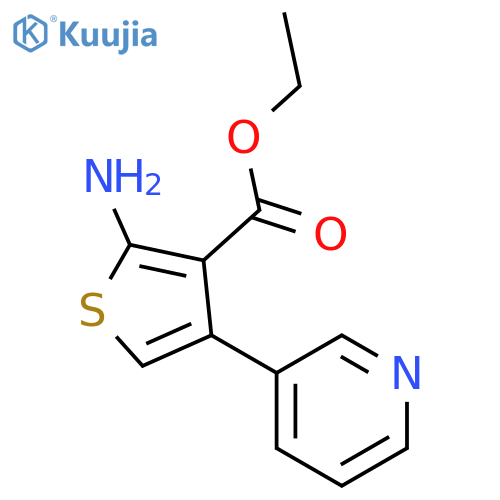 ethyl 2-amino-4-(pyridin-3-yl)thiophene-3-carboxylate structure