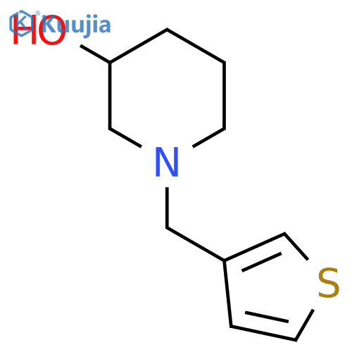 1-[(thiophen-3-yl)methyl]piperidin-3-ol structure