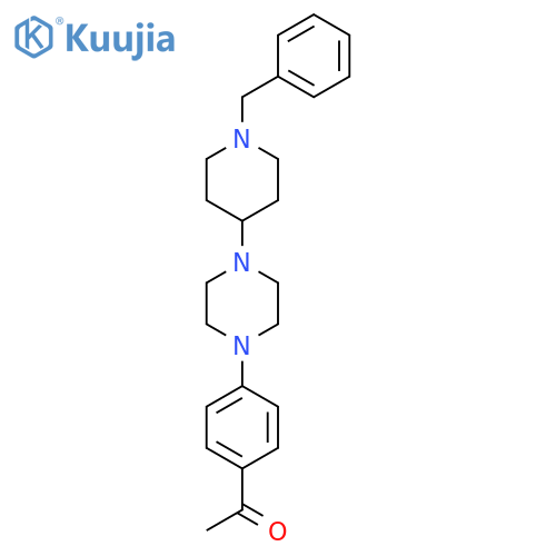 1-{4-4-(1-Benzylpiperidin-4-yl)piperazin-1-yl-phenyl}ethanone structure
