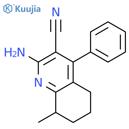 2-Amino-8-methyl-4-phenyl-5,6,7,8-tetrahydro-quinoline-3-carbonitrile structure