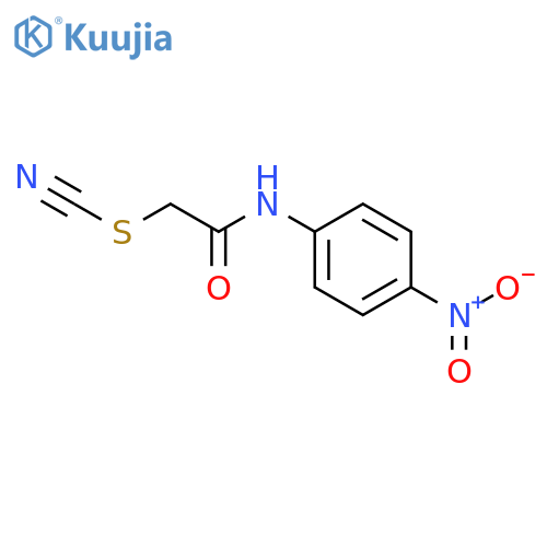 2-[(4-nitrophenyl)amino]-2-oxoethyl thiocyanate structure