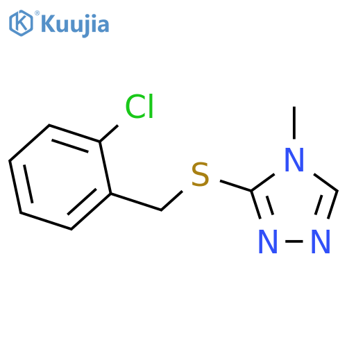 3-{(2-chlorophenyl)methylsulfanyl}-4-methyl-4H-1,2,4-triazole structure