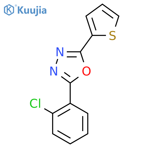 2-(2-Chlorophenyl)-5-(thiophen-2-yl)-1,3,4-oxadiazole structure
