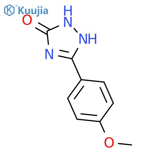 3H-1,2,4-Triazol-3-one, 1,2-dihydro-5-(4-methoxyphenyl)- structure