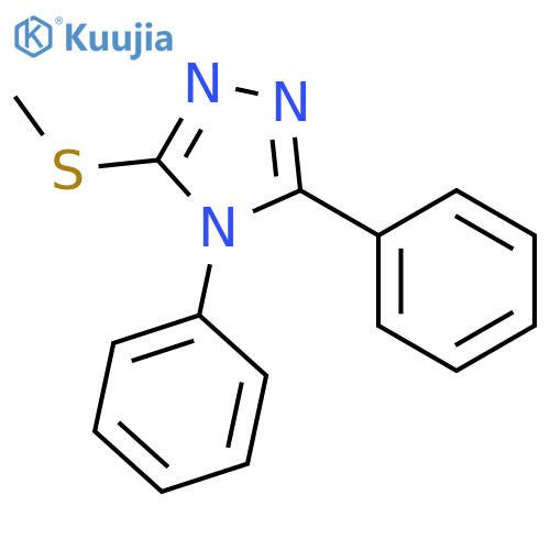 4H-1,2,4-triazole, 3-(methylthio)-4,5-diphenyl- structure