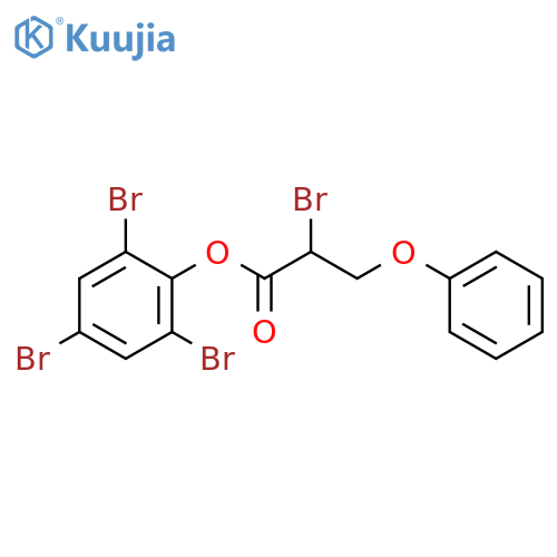 Propanoic acid, 2-bromo-3-phenoxy-, 2,4,6-tribromophenyl ester, (2S)- structure