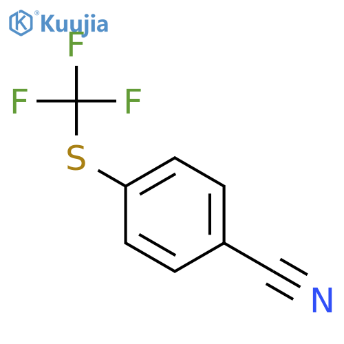 4-(trifluoromethylthio)benzonitrile structure