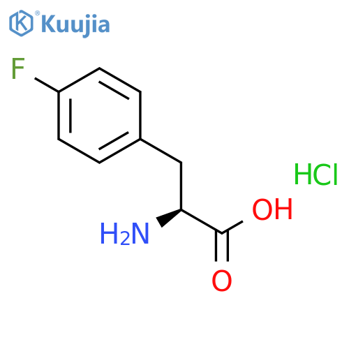 2-amino-3-(4-fluorophenyl)propanoic acid hydrochloride structure