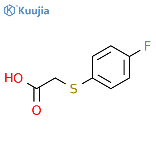 2-(4-fluorophenyl)sulfanylacetic acid structure