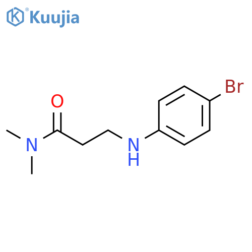 Propanamide,3-[(4-bromophenyl)amino]-N,N-dimethyl- structure
