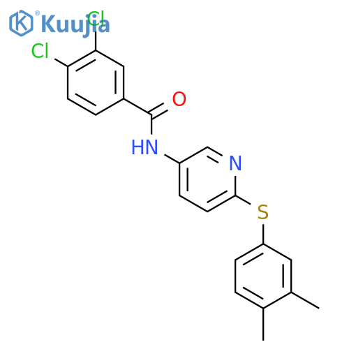Benzamide, 3,4-dichloro-N-[6-[(3,4-dimethylphenyl)thio]-3-pyridinyl]- structure