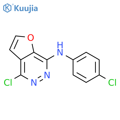 Furo[2,3-d]pyridazin-7-amine, 4-chloro-N-(4-chlorophenyl)- structure