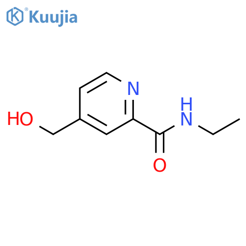 2-Pyridinecarboxamide, N-ethyl-4-(hydroxymethyl)- structure