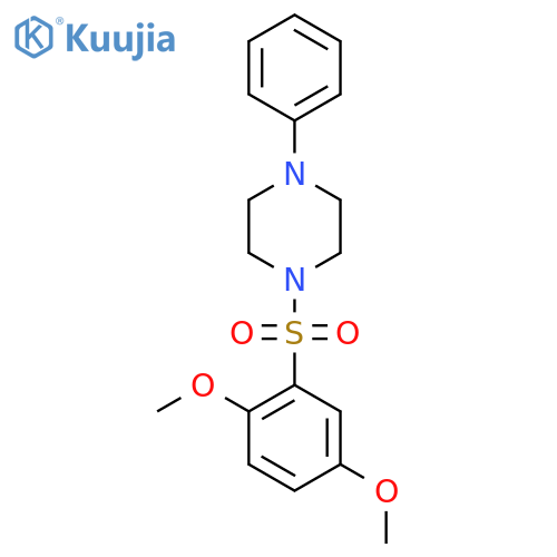 1-((2,5-Dimethoxyphenyl)sulfonyl)-4-phenylpiperazine structure
