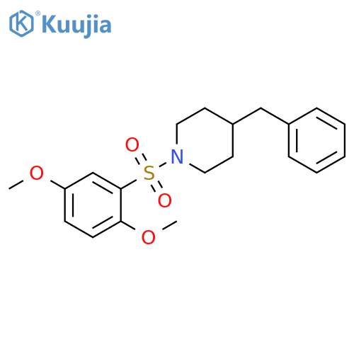 4-benzyl-1-(2,5-dimethoxybenzenesulfonyl)piperidine structure