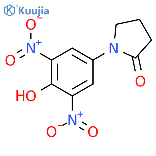 1-(4-Hydroxy-3,5-dinitrophenyl)pyrrolidin-2-one structure