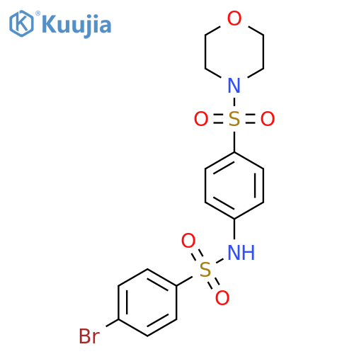 4-bromo-N-4-(morpholine-4-sulfonyl)phenylbenzene-1-sulfonamide structure