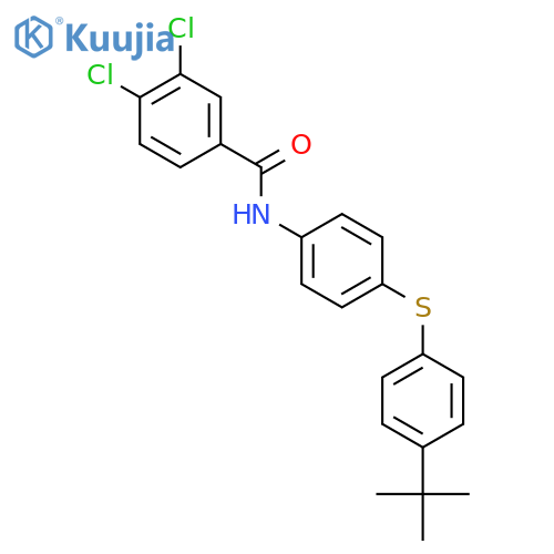 Benzamide, 3,4-dichloro-N-[4-[[4-(1,1-dimethylethyl)phenyl]thio]phenyl]- structure