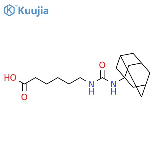 Hexanoic acid, 6-[[(tricyclo[3.3.1.13,7]dec-1-ylamino)carbonyl]amino]- structure