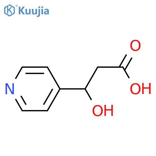 3-hydroxy-3-(pyridin-4-yl)propanoic acid structure
