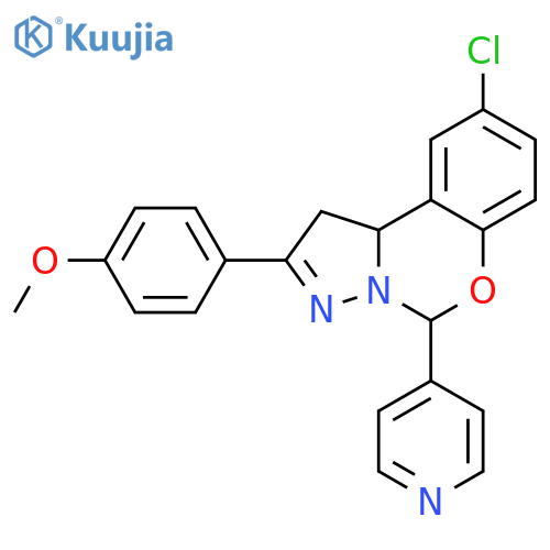 12-chloro-4-(4-methoxyphenyl)-7-(pyridin-4-yl)-8-oxa-5,6-diazatricyclo7.4.0.0^{2,6}trideca-1(9),4,10,12-tetraene structure