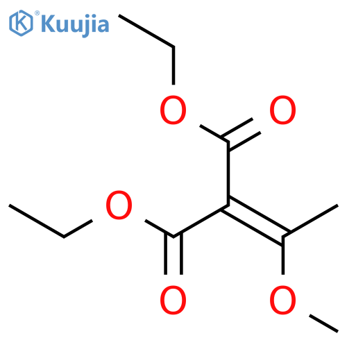 Propanedioic acid, (1-methoxyethylidene)-, diethyl ester structure