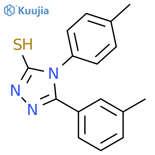 5-(3-methylphenyl)-4-(4-methylphenyl)-4H-1,2,4-triazole-3-thiol structure