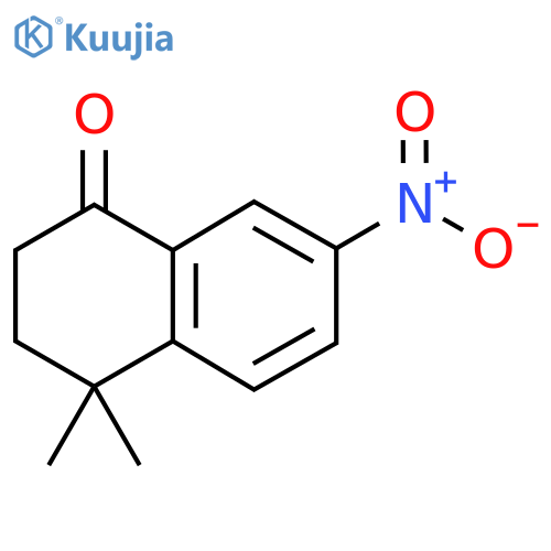 4,4-dimethyl-7-nitro-2,3-dihydronaphthalen-1-one structure