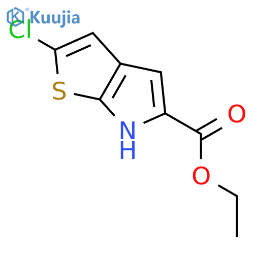 2-Chloro-6H-thieno[2,3-b]pyrrole-5-carboxylic acid ethyl ester structure