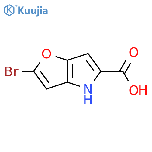 2-bromo-4H-furo3,2-bpyrrole-5-carboxylic acid structure