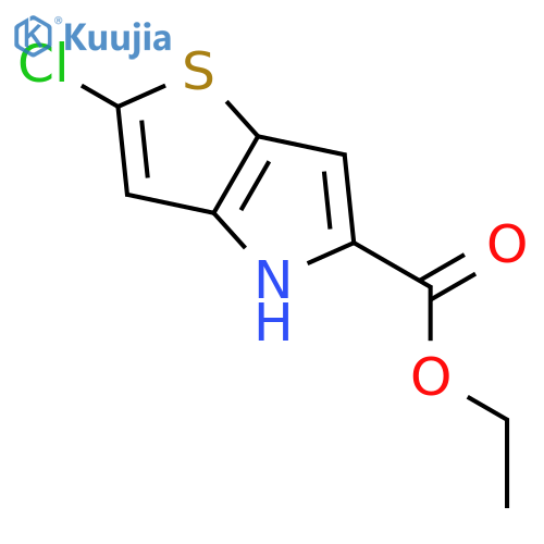 ethyl 2-chloro-4H-thieno[3,2-b]pyrrole-5-carboxylate structure