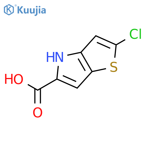 2-Chloro-4H-thieno3,2-bpyrrole-5-carboxylic Acid structure