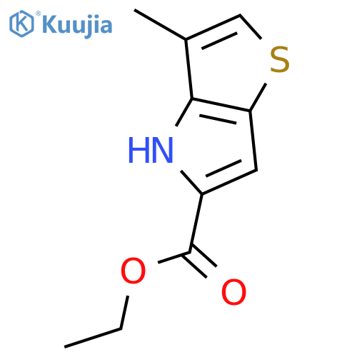 3-methyl-4H-Thieno[3,2-b]pyrrole-5-carboxylic acid ethyl ester structure