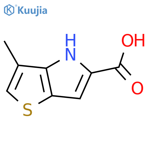 3-methyl-4H-thieno3,2-bpyrrole-5-carboxylic acid structure