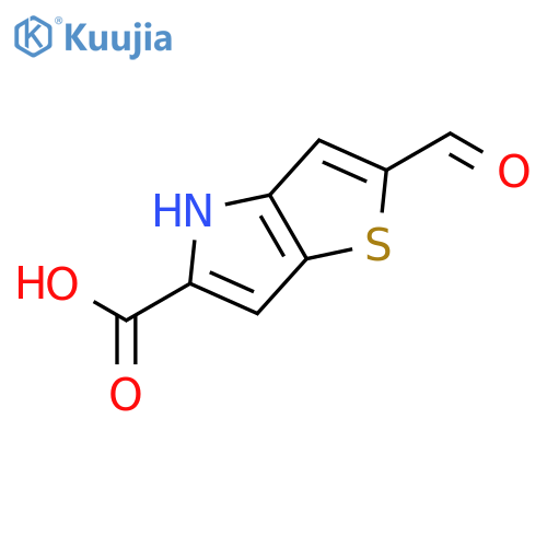 2-formyl-4H-thieno3,2-bpyrrole-5-carboxylic acid structure