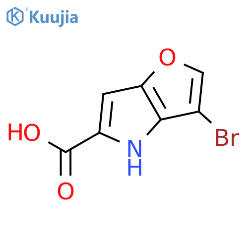 3-bromo-4H-furo3,2-bpyrrole-5-carboxylic acid structure