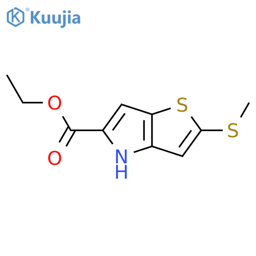 4H-Thieno[3,2-b]pyrrole-5-carboxylic acid, 2-(methylthio)-, ethyl ester structure