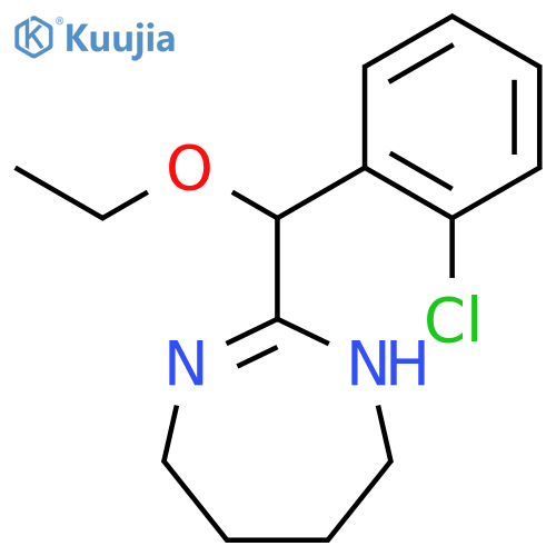 2-[(2-chlorophenyl)(ethoxy)methyl]-4,5,6,7-tetrahydro-1H-1,3-diazepine structure