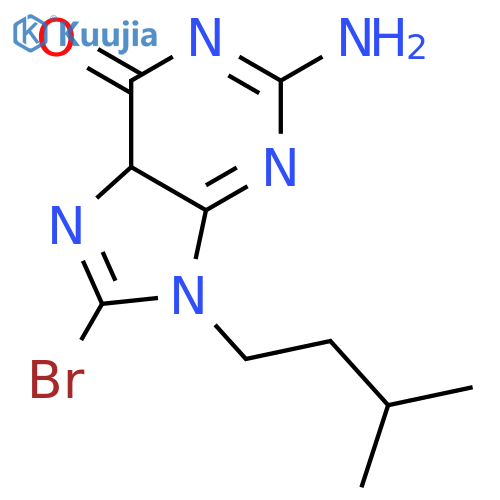 2-Amino-8-bromo-9-isopentyl-5H-purin-6(9H)-one structure