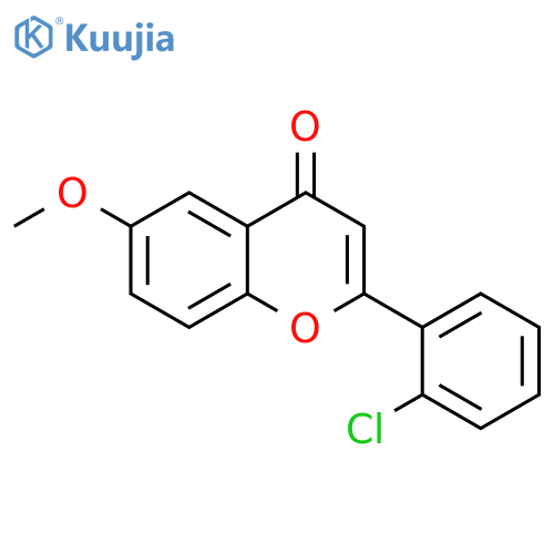 2-(2-chlorophenyl)-6-methoxychromen-4-one structure