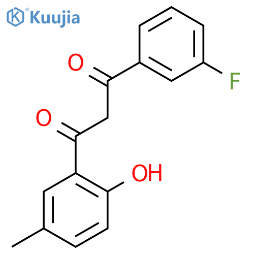 1-(3-Fluorophenyl)-3-(2-hydroxy-5-methylphenyl)propane-1,3-dione structure