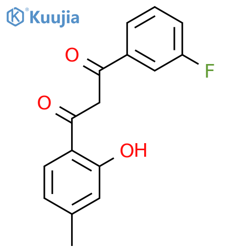1-(3-Fluorophenyl)-3-(2-hydroxy-4-methylphenyl)propane-1,3-dione structure