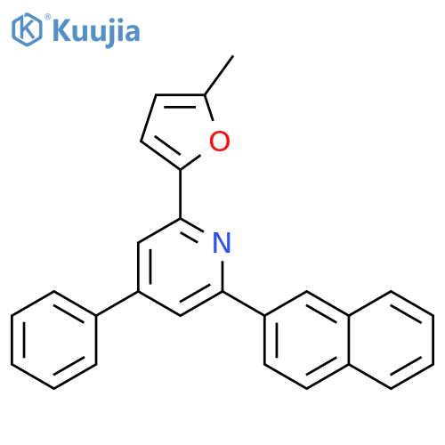 2-(5-Methyl-furan-2-yl)-6-naphthalen-2-yl-4-phenyl-pyridine structure