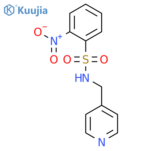 2-nitro-N-(4-pyridinylmethyl)benzenesulfonamide structure