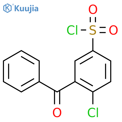 3-Benzoyl-4-chlorobenzene-1-sulfonyl chloride structure