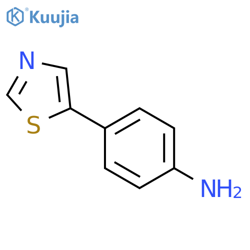 4-(1,3-thiazol-5-yl)aniline structure